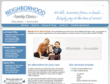 Tablet Screenshot of mynfclinics.com